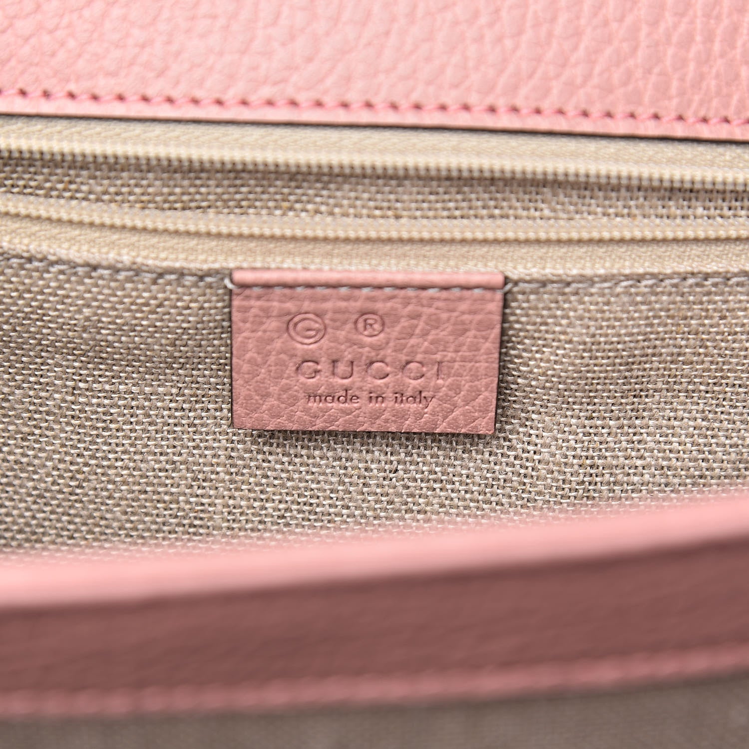 Gucci Dollar Calfskin Interlocking G Shoulder Bag Soft Pink 6 of 10
