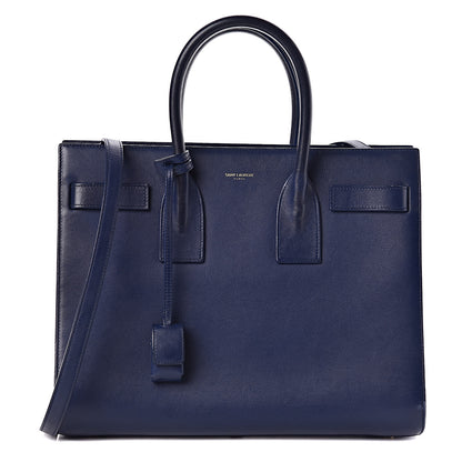 Saint Laurent Calfskin Small Sac De Jour New Marine 1 of 11