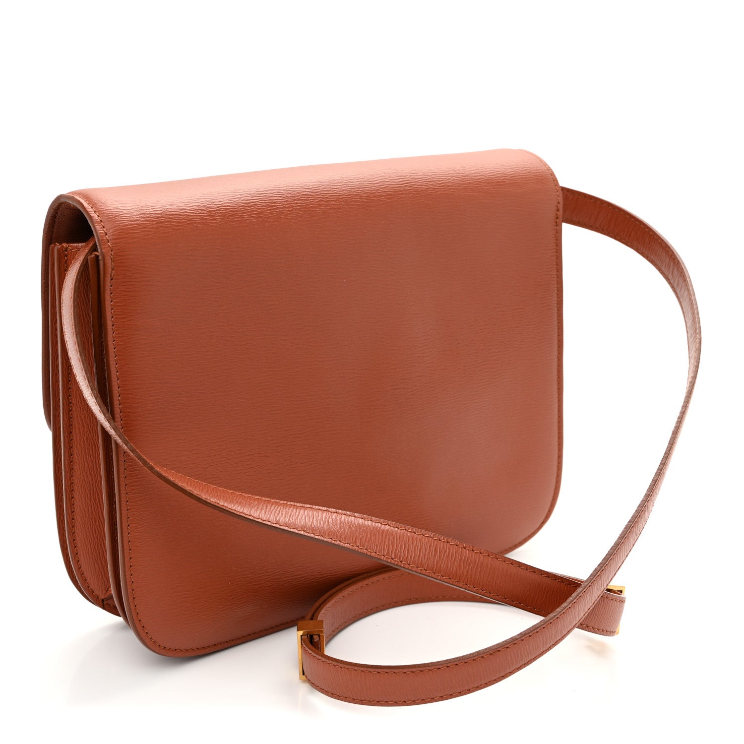 Celine Liege Calfskin Medium Classic Box Flap Bag Terracotta 3 of 10