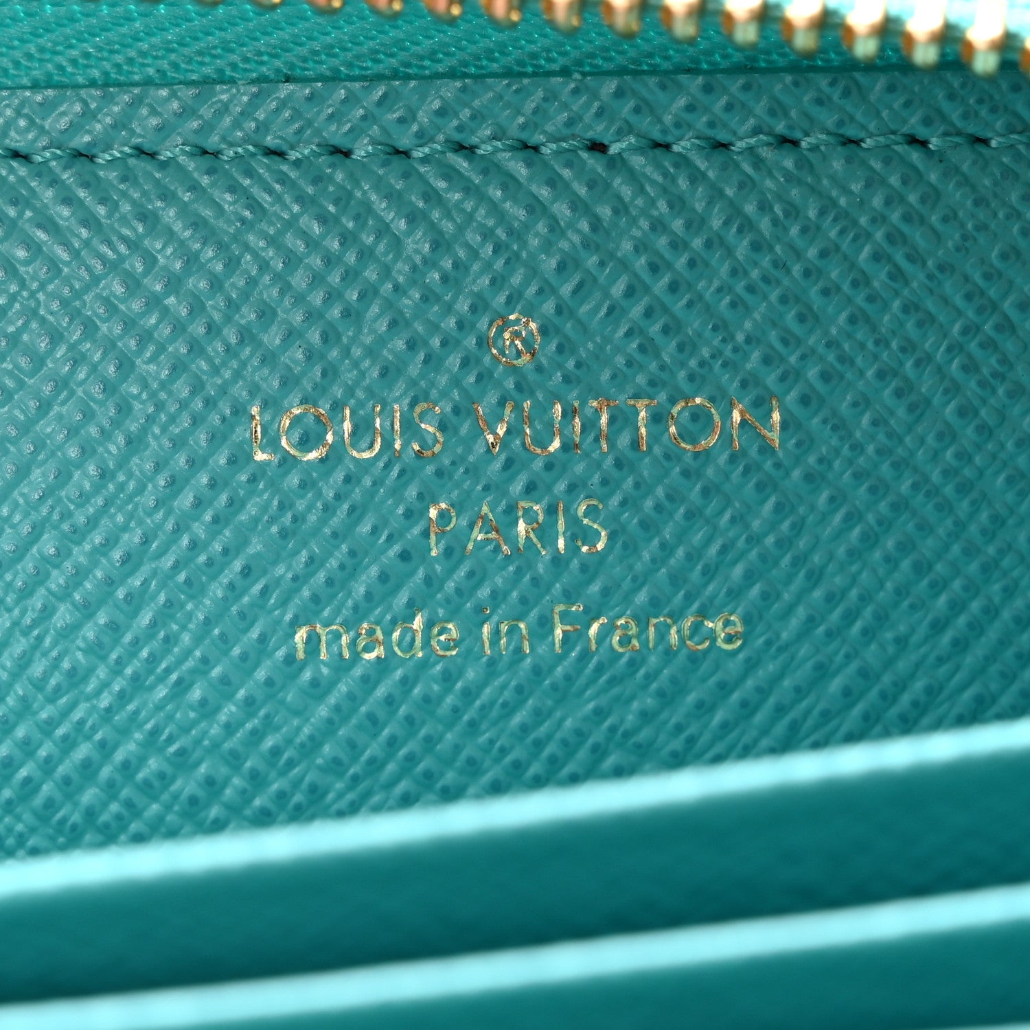 Louis Vuitton Monogram Zippy Multicartes Turquoise 7 of 10