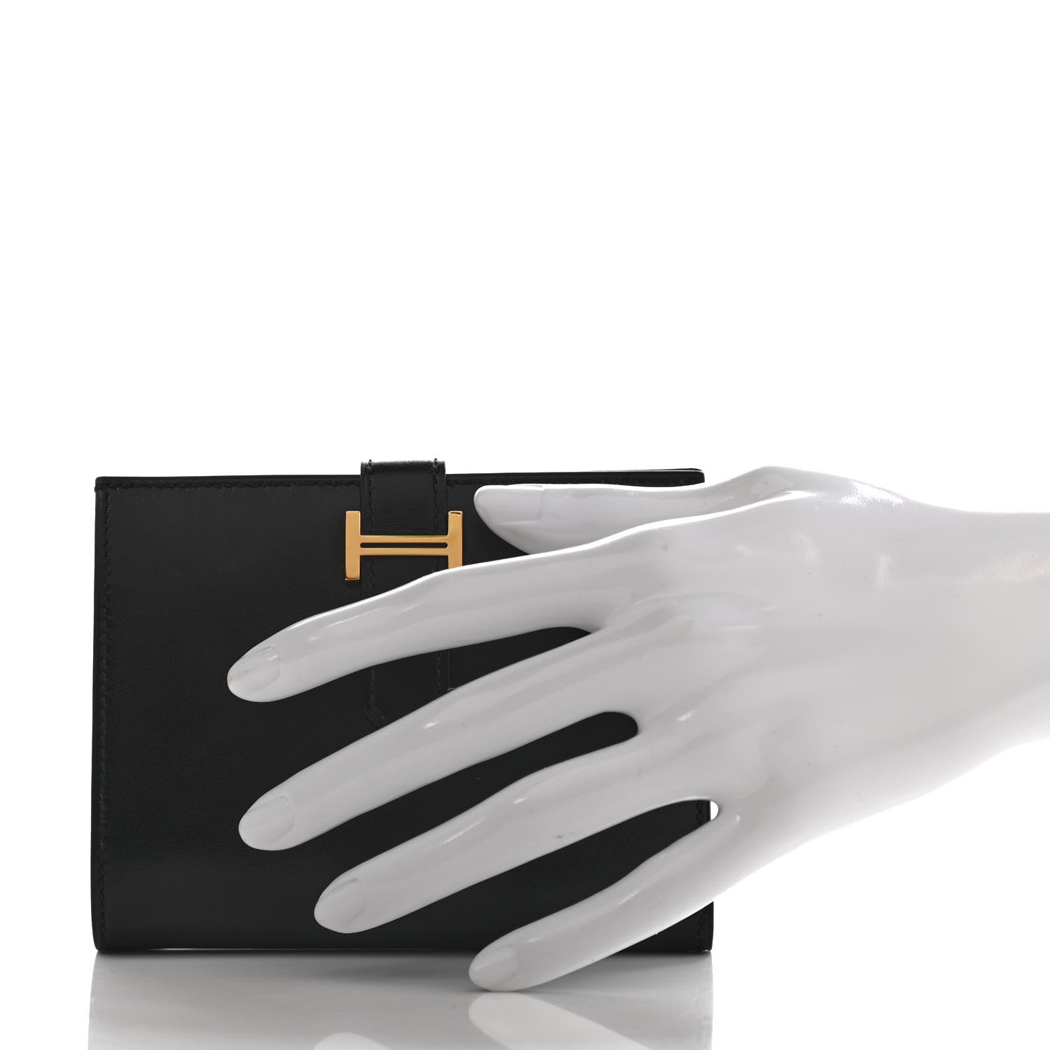 Hermes Box Bearn Compact Wallet Black 2 of 8