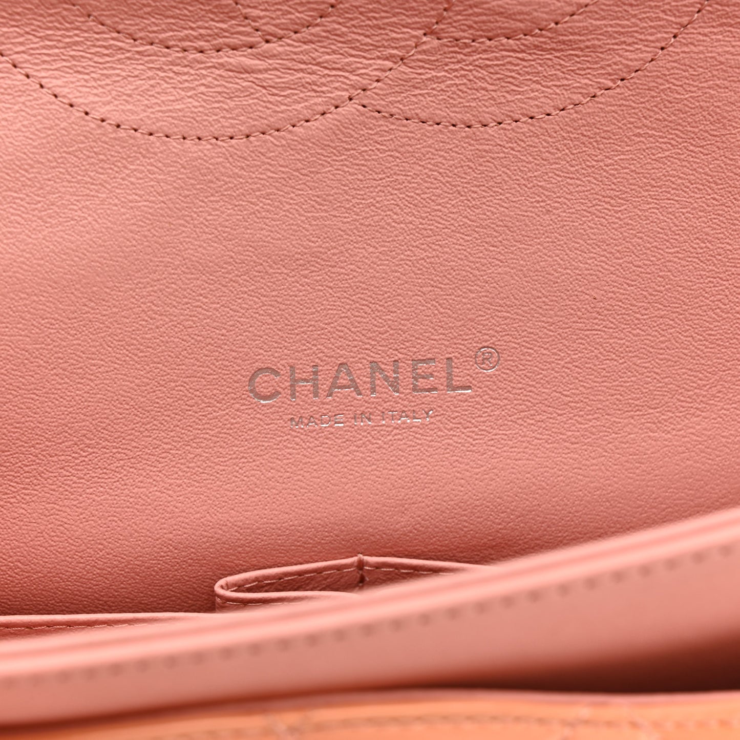 Patent Maxi Quilted Double Flap Light Pink