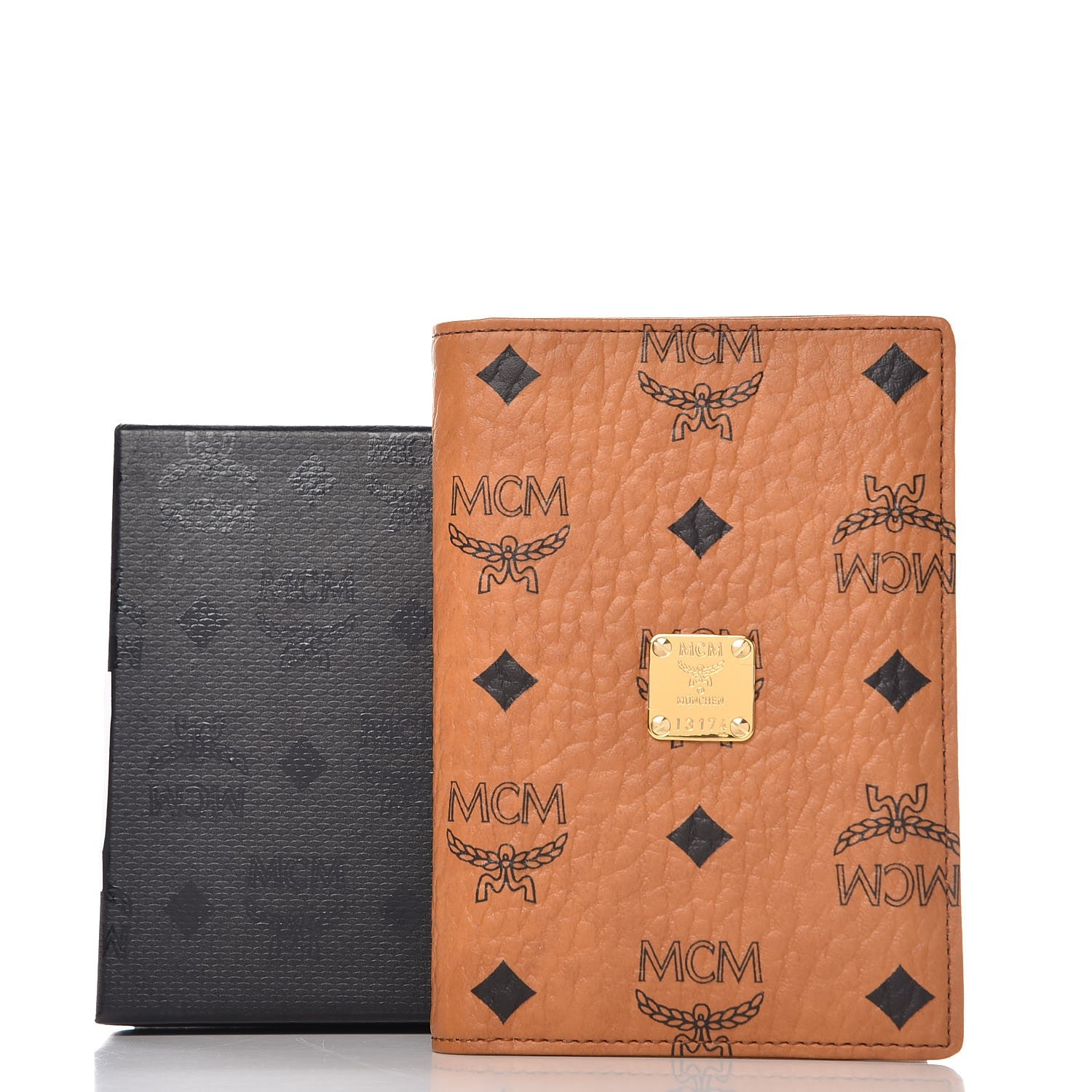 MCM Visetos Heritage Passport Holder Cognac 11 of 12