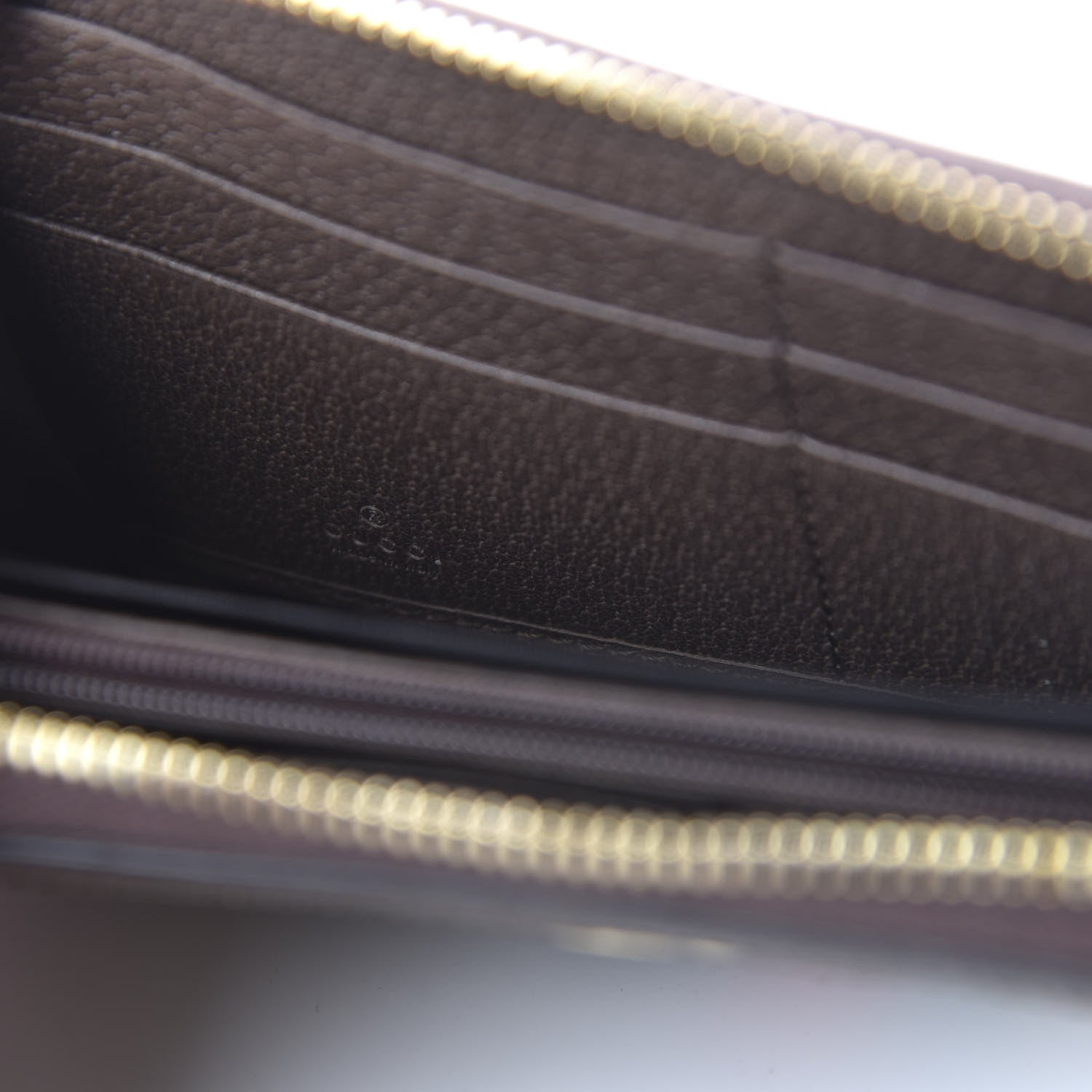 Gucci GG Supreme Monogram Web Ophidia Zip Around Wallet Brown 8 of 9