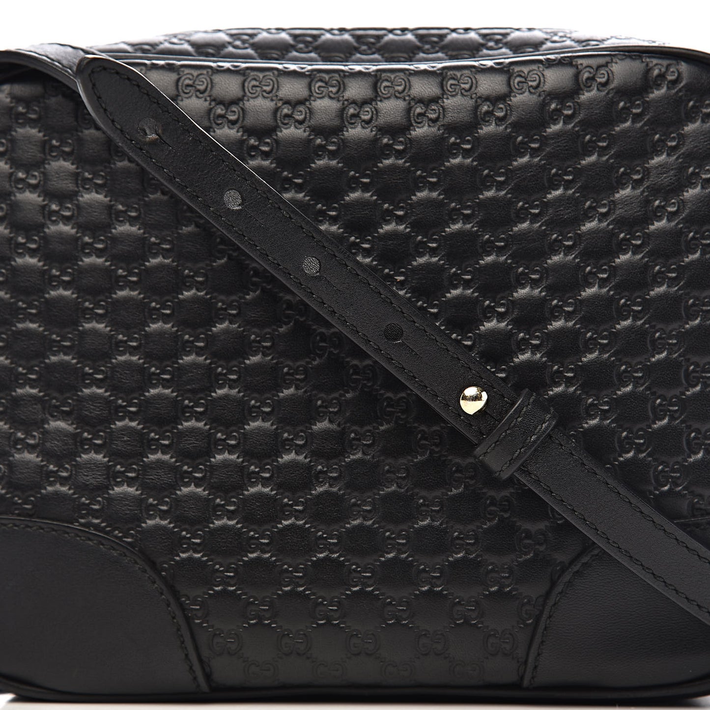 Microguccissima Mini Bree Messenger Bag Black