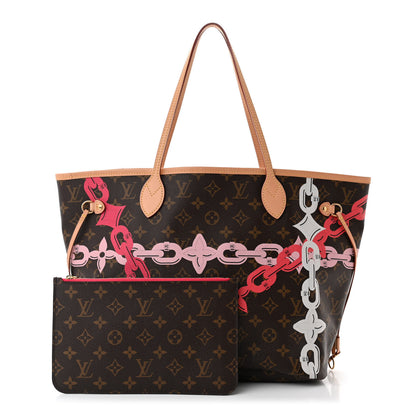 Louis Vuitton Monogram Bay Neverfull MM Rose Ballerine Poppy 3 of 10