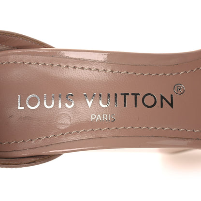 Louis Vuitton Patent Fame Platform Sandals 36.5 Beige 9 of 11