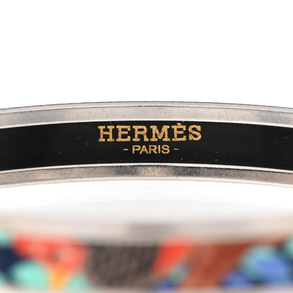 Hermes Enamel Printed Narrow Jungle Of Eden Bracelet 65 Pierres et Cactus 4 of 6