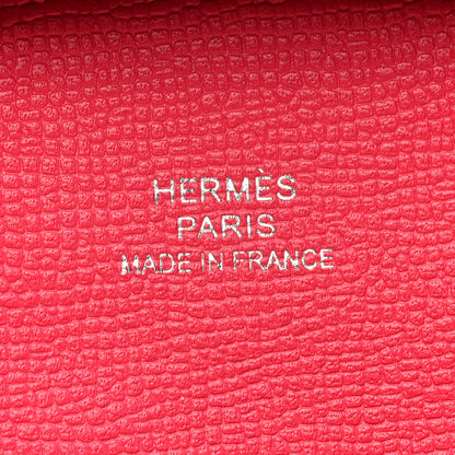 Hermes Madame Calfskin Bastia Coin Purse Rose Extreme 6 of 8