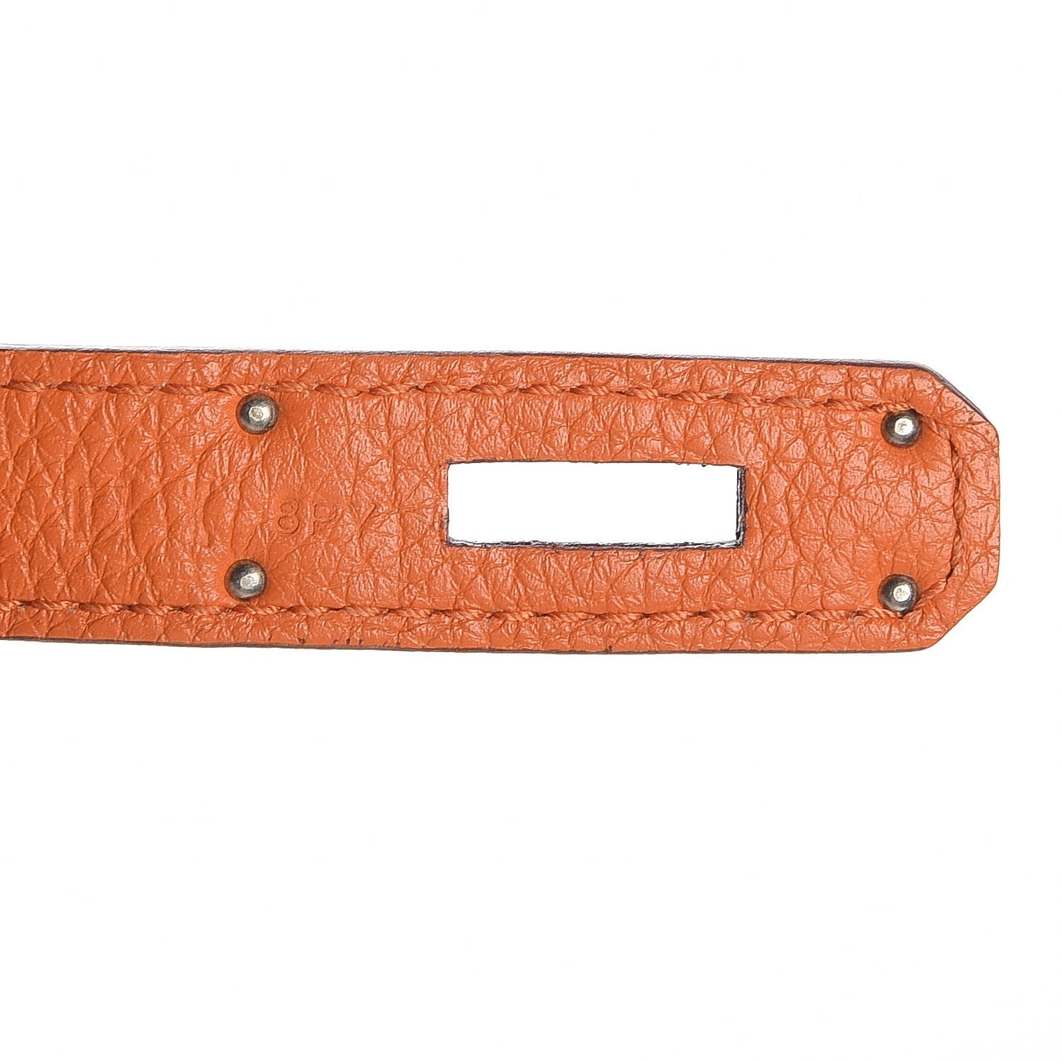 Hermes Taurillon Clemence Jypsiere 28 Orange 9 of 9