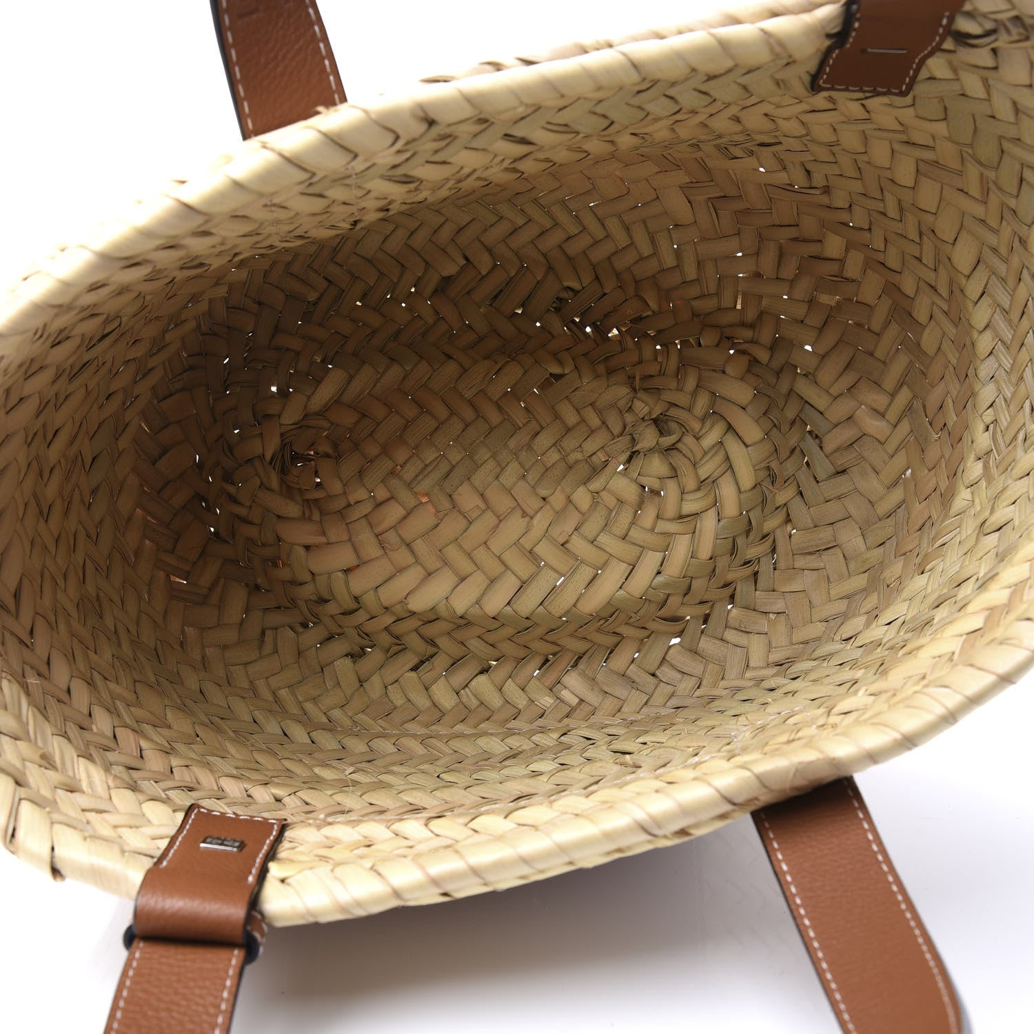 Loewe Raffia Small Basket Tote Bag Natural Tan 4 of 8