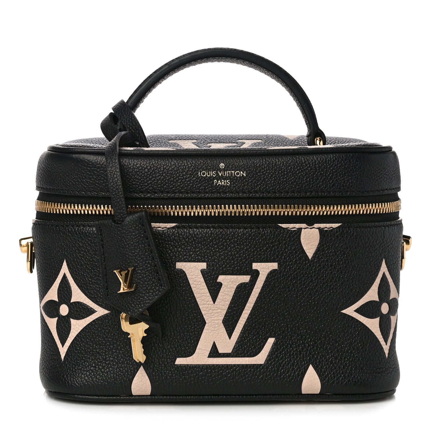 Louis Vuitton Empreinte Monogram Giant Vanity PM Black Beige 1 of 9