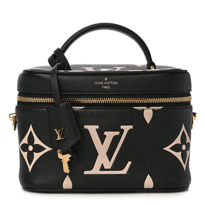 Louis Vuitton Empreinte Monogram Giant Vanity PM Black Beige 1 of 9
