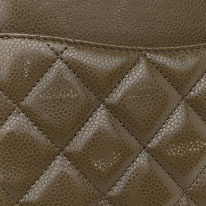 Chanel Caviar Quilted Jumbo Double Flap Taupe 15 of 16