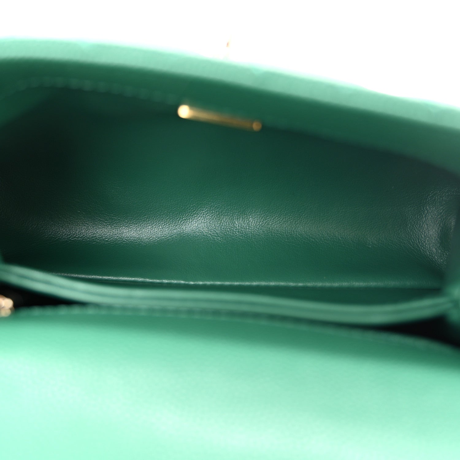Chanel Caviar Quilted Extra Mini Coco Handle Flap Green 5 of 10