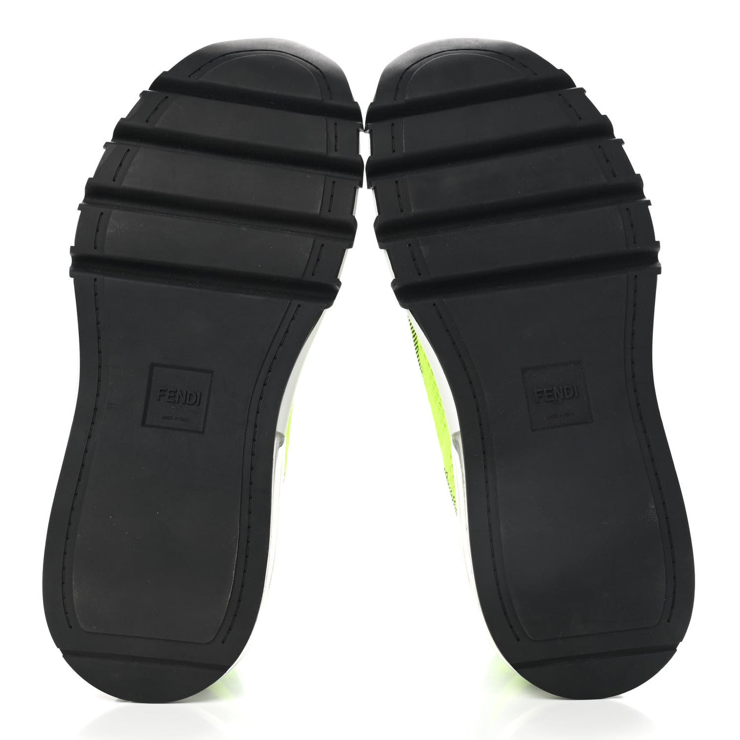 Jersey Vitello Mens Low Top Sneakers 10 Black Giallo Fluo