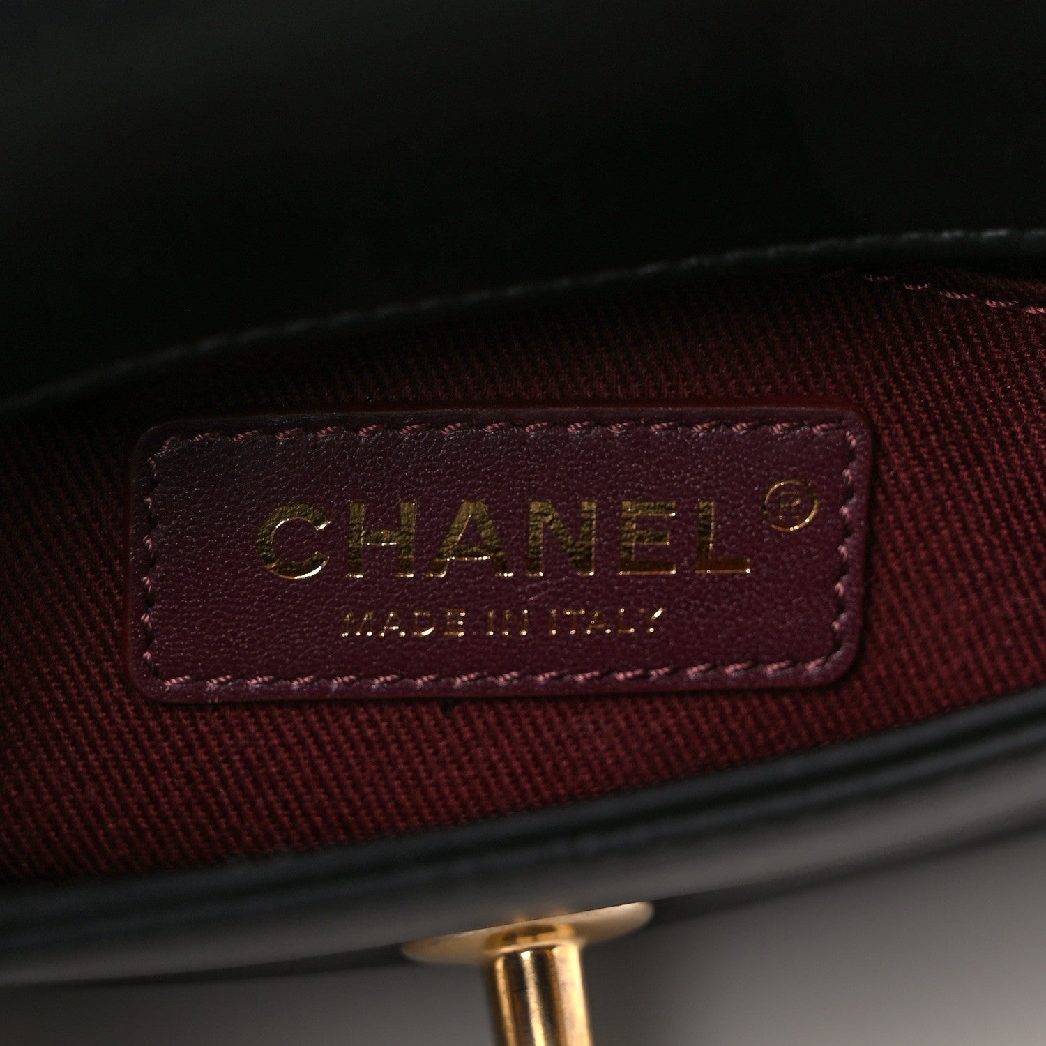 Chanel Calfskin Stitched Flap Black 6 of 10