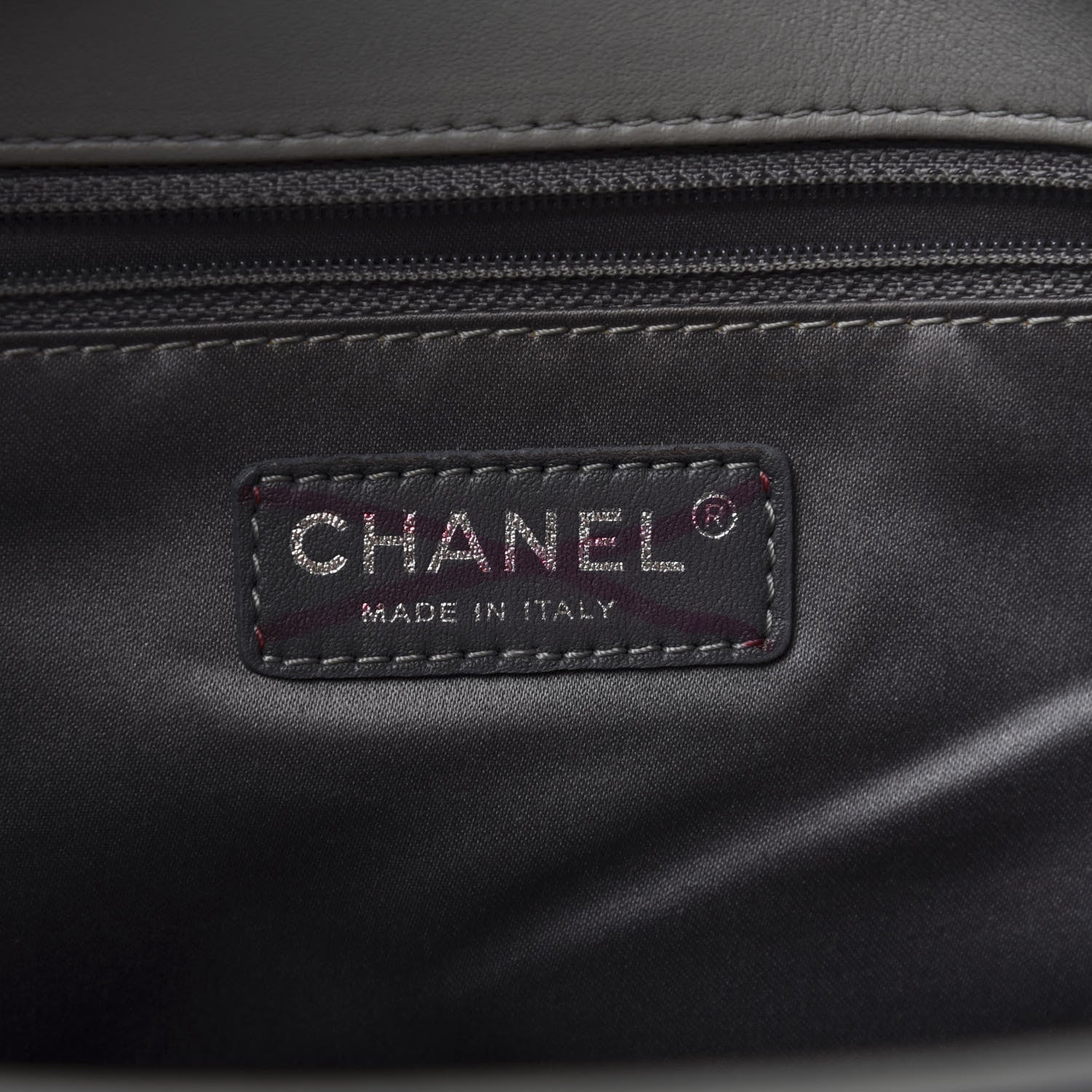 Chanel Lambskin Quilted 3 Flap Bag Grey 11 of 14