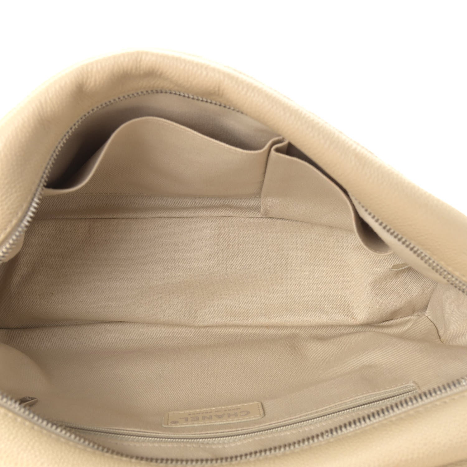Chanel Caviar Quilted Jumbo Easy Flap Beige 5 of 13