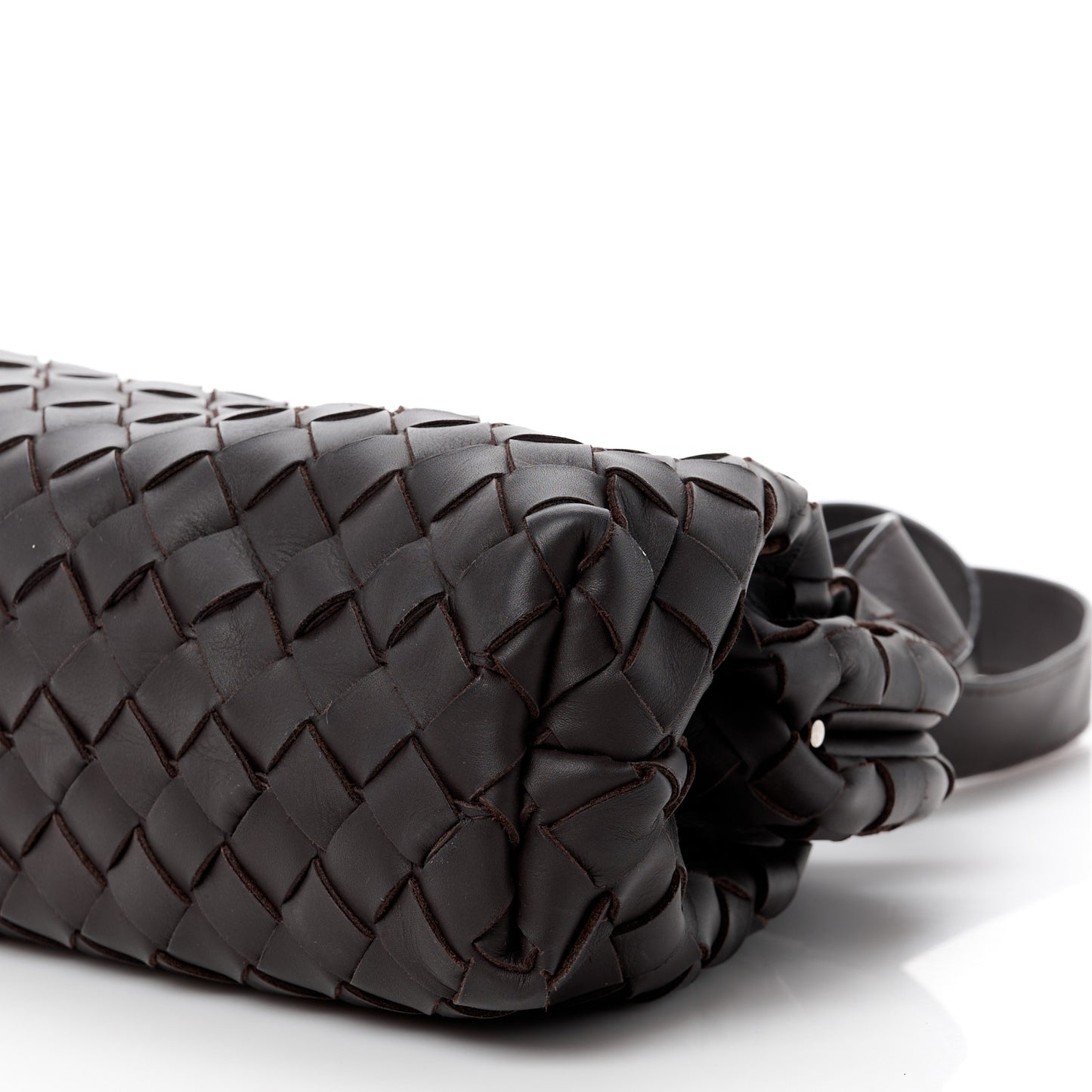 Nappa Intrecciato Pouch Shoulder Bag Brown