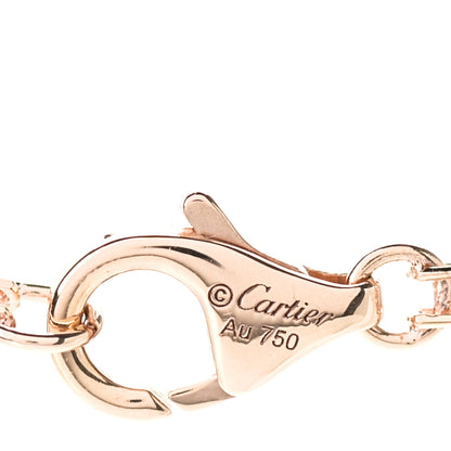 Cartier 18K Pink Gold 2 Diamond LOVE Necklace 6 of 8