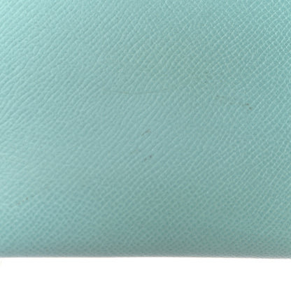 Hermes Epsom Silk'In Wallet Bleu Atoll Rose Tyrien 14 of 15