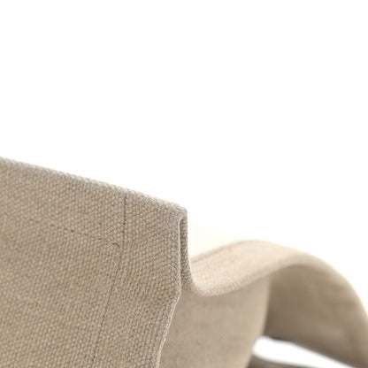 Saint Laurent Linen Calfskin Small Rive Gauche Tote Greggio Natural 10 of 10