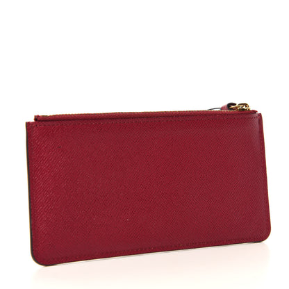 Louis Vuitton Calfskin Jeanne Wallet Zippered Insert Fuchsia 3 of 6