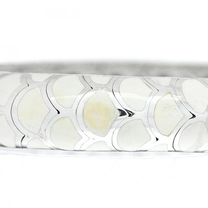 John Hardy Sterling Silver Enamel Slim Flex Naga Cuff Bracelet White 4 of 4