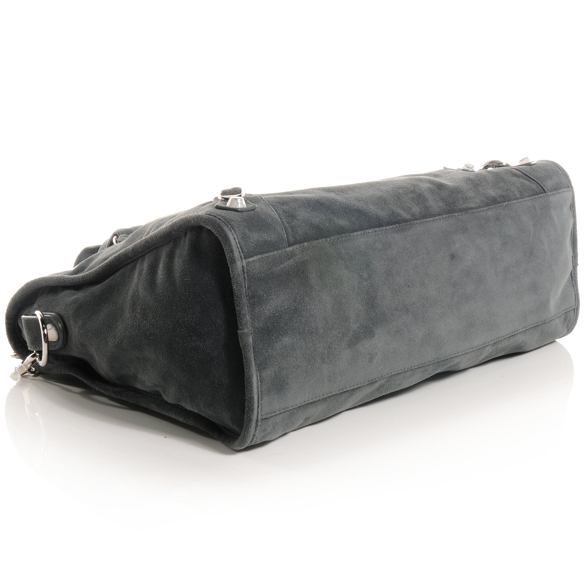 Balenciaga Baby Daim Suede Marble Hardware City Grey 4 of 9