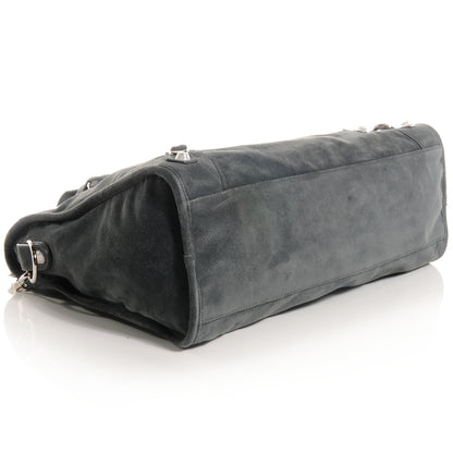 Balenciaga Baby Daim Suede Marble Hardware City Grey 4 of 9