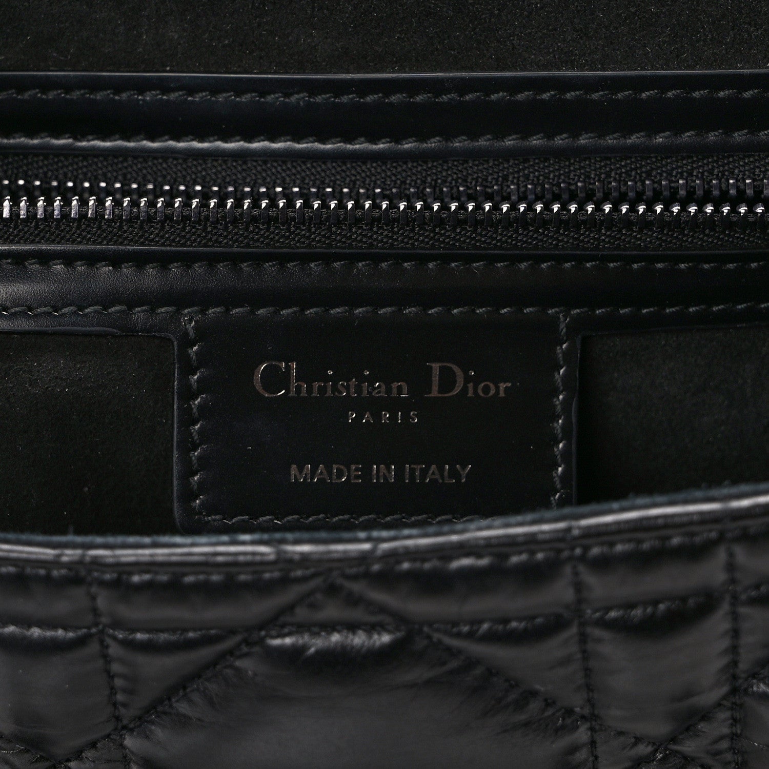 Christian Dior Calfskin Macrocannage Small Diorcamp Messenger Black 6 of 12