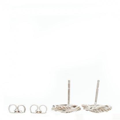 David Yurman Sterling Silver Diamond 13mm Infinity Earrings 4 of 4