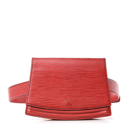 Louis Vuitton Epi Pochette Ceinture Tilsitt Belt Pouch Red 1 of 14