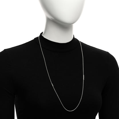 Tiffany Sterling Silver 1.2mm Bead Chain Necklace 30" 2 of 5