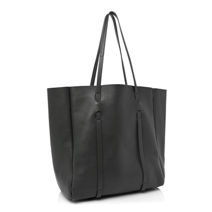 Balenciaga Veau Baltimore Double Sided Small Everyday Tote Gris Fossile Black 4 of 8