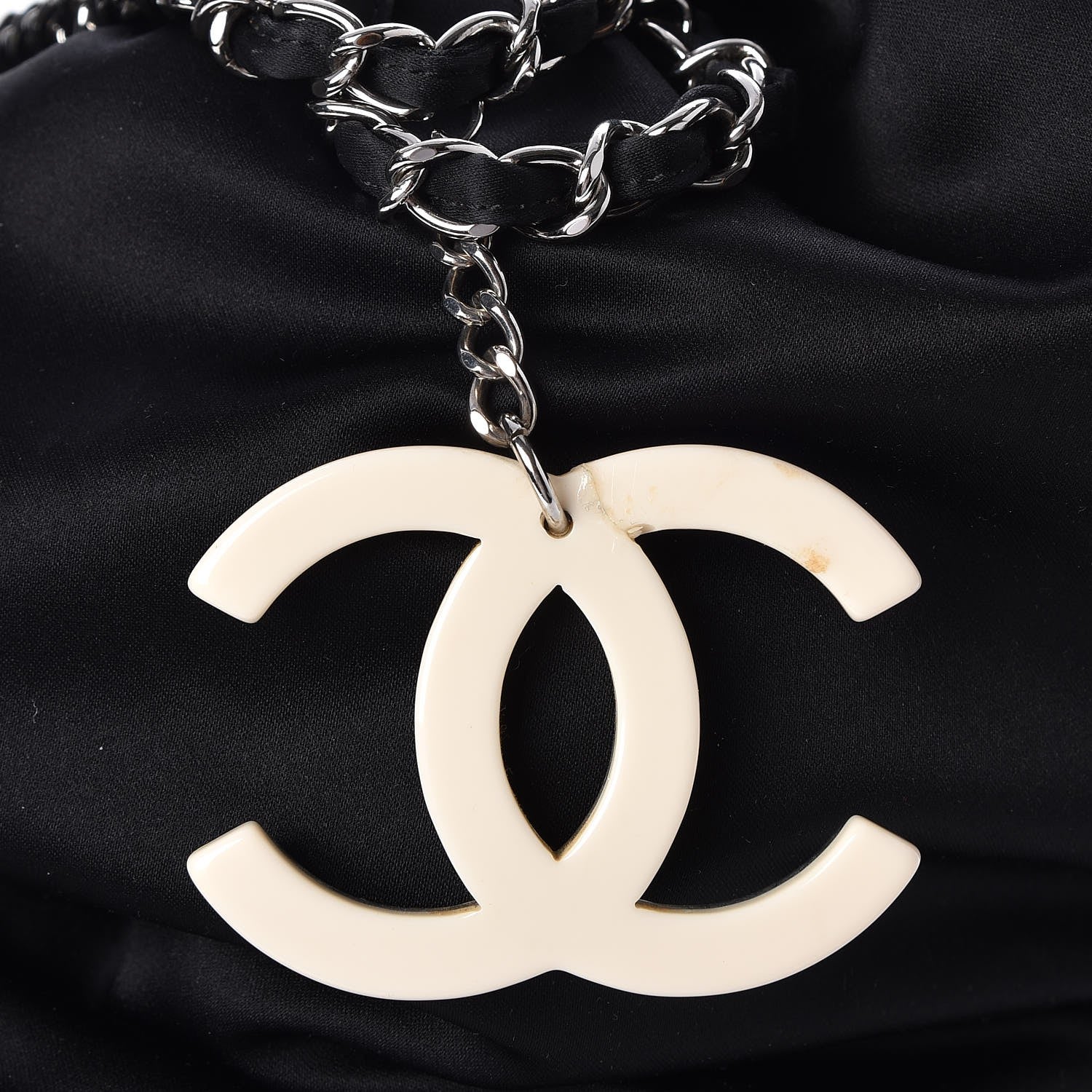 Chanel Satin Melrose Hobo Black 9 of 9