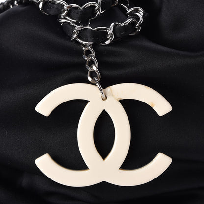 Chanel Satin Melrose Hobo Black 9 of 9