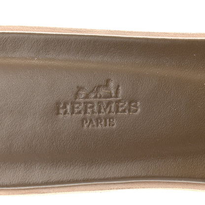 Hermes Epsom Oran Sandals 38 Etoupe 7 of 9