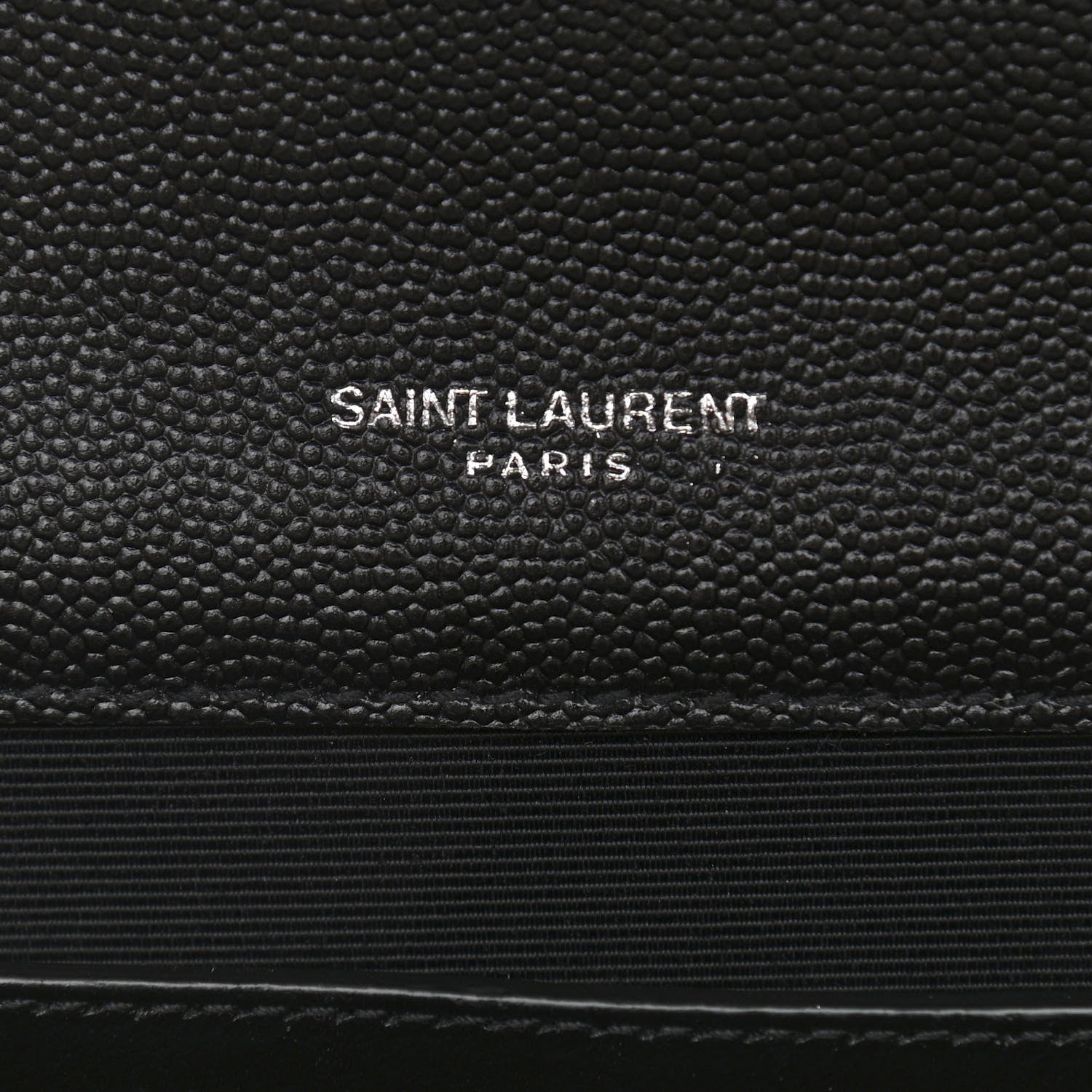 Saint Laurent Grain De Poudre Textured Mixed Matelasse Triquilt Medium Monogram Satchel Black 6 of 10