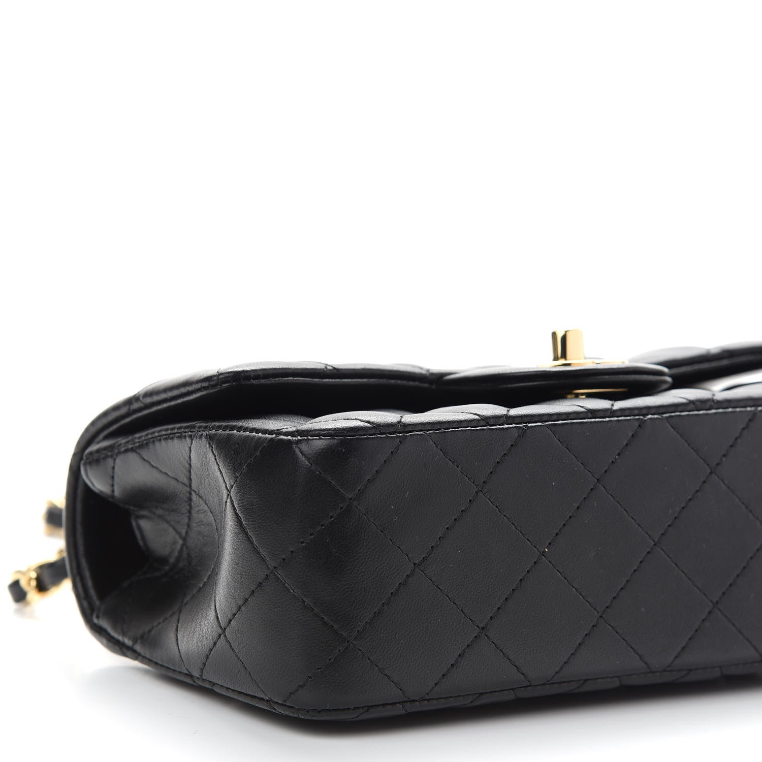 Chanel Lambskin Quilted Mini Rectangular Flap Black 14 of 20