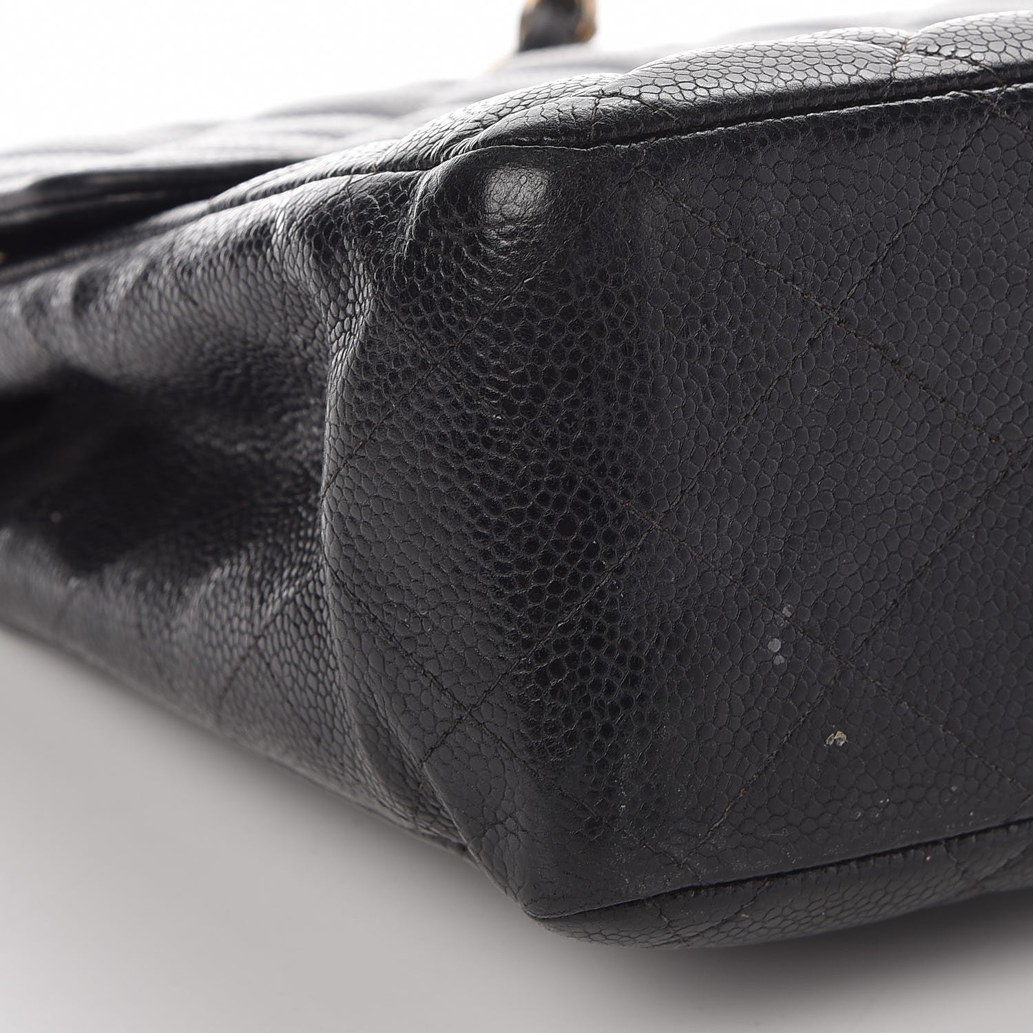 Chanel Caviar Quilted Jumbo Single Flap Black 16 of 20
