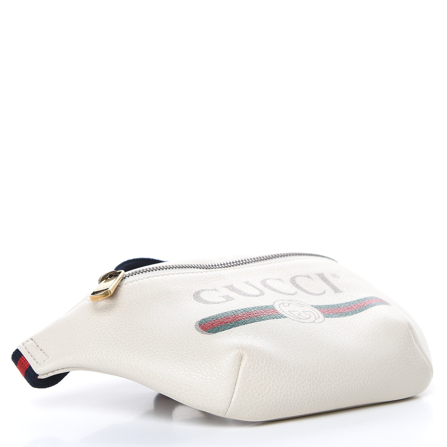 Gucci Grained Calfskin Small Logo Belt Bag White 4 of 8