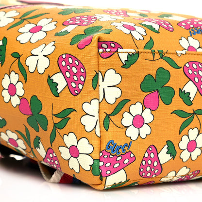 Gucci Canvas Childrens Flower Mushroom Print Backpack 8 of 9