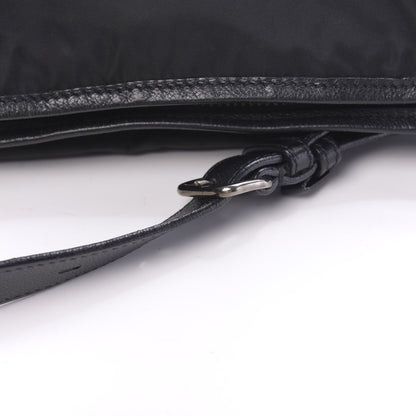 Prada Nylon Flat Messenger Bag Black 15 of 16