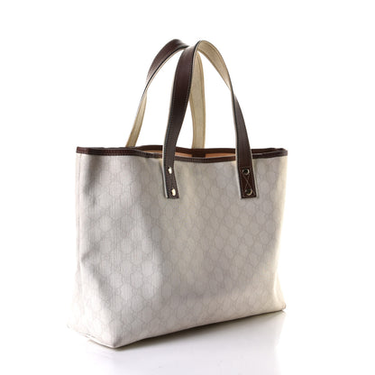 Gucci GG Plus Monogram Medium Signature Web Loop Tote White 2 of 12