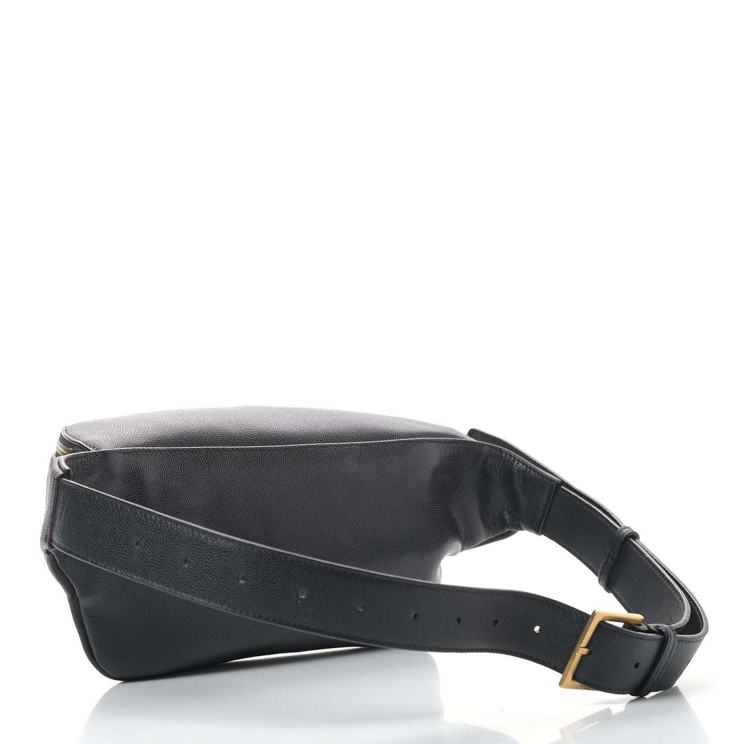 Saint Laurent Grain De Poudre Monogram Belt Bag Black 3 of 10