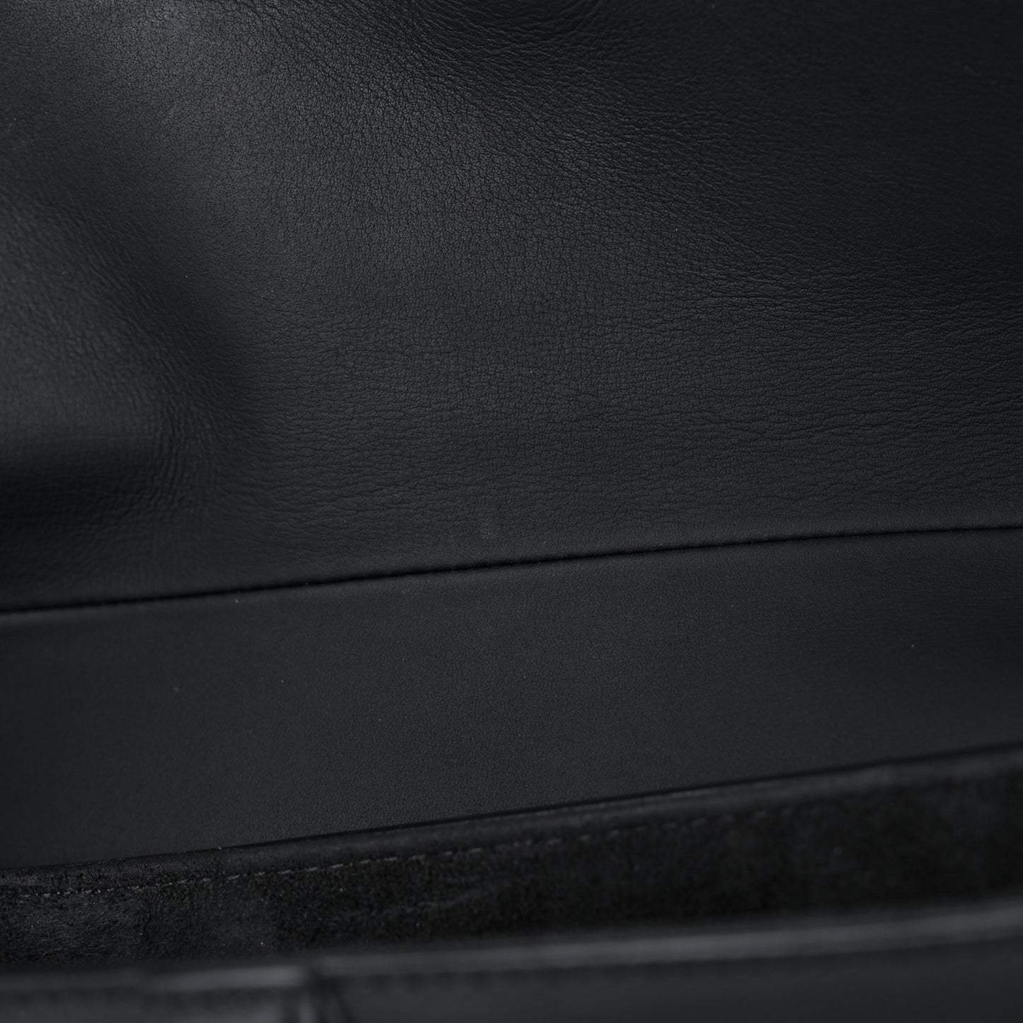 Ultra Matte Calfskin Saddle Bag Black