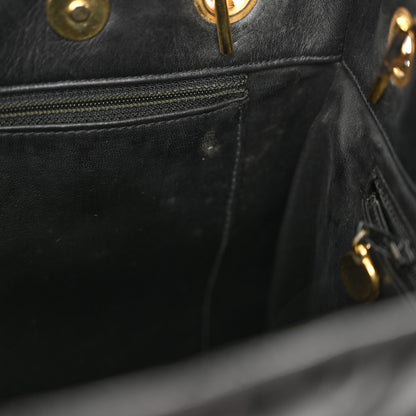 Chanel Lambskin Quilted Shopping Tote Black 14 of 18
