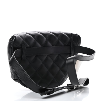 Chanel Lambskin Quilted Waist Belt Bag Black 3 of 10